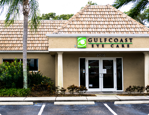Image of the inside of a beautiful location. a large wall of glasses on the left and a comfortable waiting area to the right. Gulfcoast Eye Care, The Leading Vision Correction Practice for the Tampa Bay and St. Petersburg Areas 