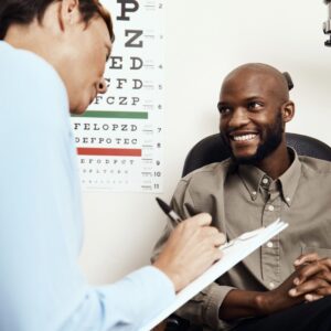 Man taking Eye Exam
