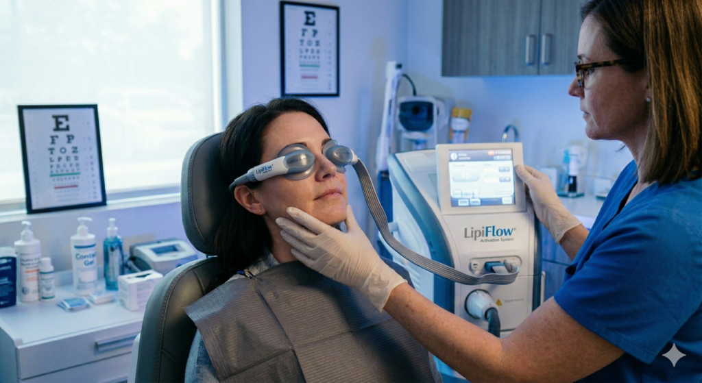 lipiflow treatment for dry watery itchy scratchy eye