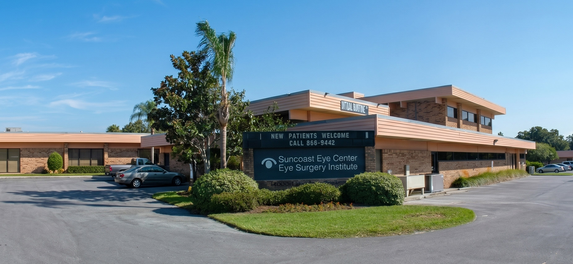 Image of the inside of a beautiful location. a large wall of glasses on the left and a comfortable waiting area to the right. Gulfcoast Eye Care, The Leading Vision Correction Practice for the Tampa Bay and St. Petersburg Areas 