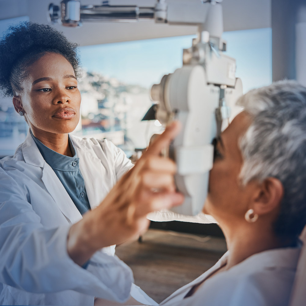 Image of the inside of a beautiful location. a large wall of glasses on the left and a comfortable waiting area to the right. Gulfcoast Eye Care, The Leading Vision Correction Practice for the Tampa Bay and St. Petersburg Areas 